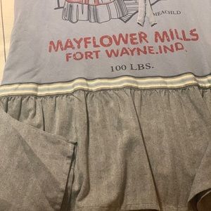 New Jaded Gypsy W/O tags Large/Xl Smokey blue midi dress with shark.style hem.